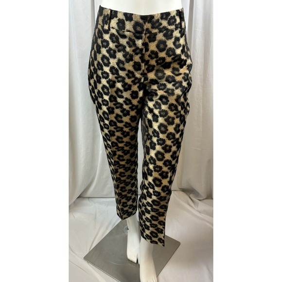 Ann Taylor Signature Leopard Print Pants 8 Cocktail elegant holiday party 65-29 - Picture 1 of 16